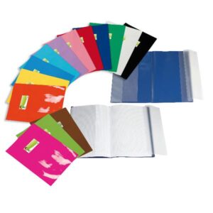 Sei rota Copriquaderni COVER MAXI  LF A4 (210X297 MM) – PVC LACCATO CON PORTA ETICHETTA BLU