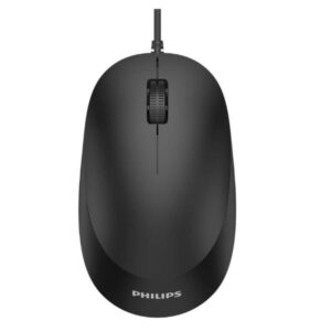 Philips Mouse Mouse ottico con filo  design ergonomico  3 pulsanti  1200dpi  design ambidestro