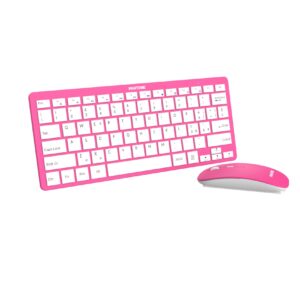 Pantone KIT TASTIERE + MOUSE WIRELESS =>>Tastiera con mouse pink