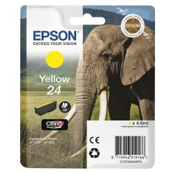 Epson CONSUMABILI STAMPANTI GETTO CARTUCCIA INCHIOSTRO GIALLO EPSON CLARIA PHOTO HD  SERIE 24/ELEFANTE  IN CONFEZIONE BLISTER RS  XP-750 XP-850