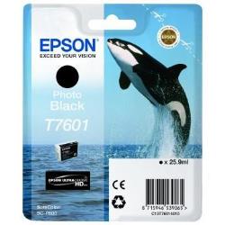 Epson CONSUMABILI STAMPANTI GETTO MATERIALE DI CONSUMO  CARTUCCE DI INCHIOSTRO  ULTRACHROME  HD  T7601  CONFEZIONE SINGOLA  1 X 26 ML NERO PHOTO