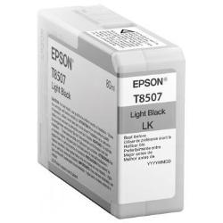 Epson CONSUMABILI STAMPANTI GETTO MATERIALE DI CONSUMO  CARTUCCE DI INCHIOSTRO  ULTRACHROME  HD  T8507  CONFEZIONE SINGOLA  1 X 80 0 ML NERO LIGHT