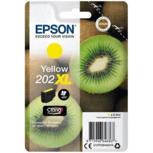 Epson CONSUMABILI STAMPANTI GETTO INCHIOSTRI CLARIA  PREMIUM, 202XL, KIWI, CONFEZIONE SINGOLA, 1 X      8,5 ML GIALLO, ELEVATA, XL, RF+AM