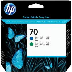 HP Inc CONSUMABILI STAMPANTI GETTO Testina di stampa HP 70, azzurro e verde