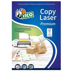 Tico Etichette Indirizzi / Pacchi AUTOADESIVE A4 SENZAMARGINI F.TO 105X42 3 – ETICHETTE PER FOGLIO 14 (100 FOGLI) INKJET/LASER/COPY