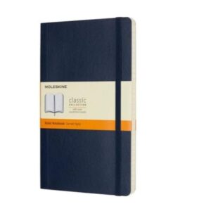 Moleskine Blocchi note con elastico TACCUINO LARGE MORBIDO A RIGHE BLU