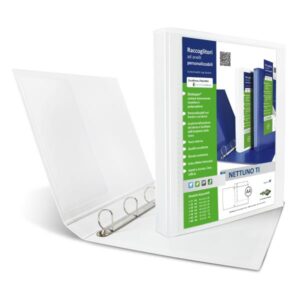 Sei rota Raccoglitori RACCOGLITORE  PERSONALIZZABILE NETTUNO TI 50 A4  4 ANELLI 4D BIANCO