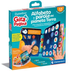 Clementoni Giochi scientifici Girapagina – Libro Alfabeto Pianeta Terra