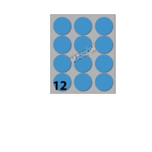 Markin Etichette Indirizzi / Pacchi CONF10 BUSTE ETICHETTE 9 BLU DIAM34