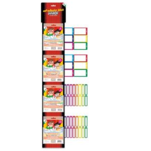 Markin Etichette Indirizzi / Pacchi Cravatta appendibile da 40 buste in poliestere in due misure assortite personalizzabili