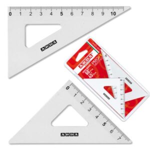 Arda Squadre COPPIA SQUADRE 45° 12CM ALLUMINIO