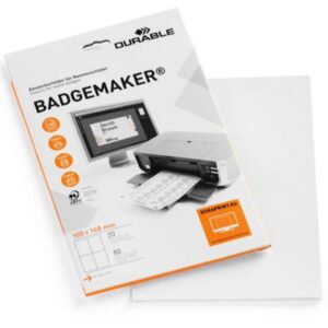 Durable Portanomi e portabadge INSERTI DI RICAMBIO BADGEMAKER  A6