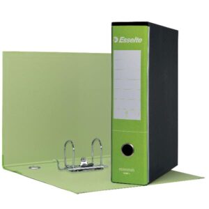 Esselte Registratori REGISTRATORE ESSENTIALS – F.TO PROTOCOLLO DORSO 8 CM VERDE CHIARO