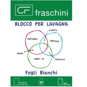 Fraschini Lavagne e Planning BLOCCO BIANCO 20 FOGLI F.TO 66X95