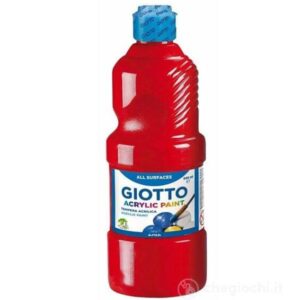 Giotto Tubi tempera FLACONE 500ML TEMERA ACRILIC ROSSO
