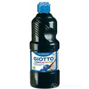 Giotto Tubi tempera FLACONE 500ML TEMERA ACRILIC NERO