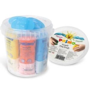 Primo Paste per modellare 7 panetti  assortiti 100g pasta soffice da modellare in secchiello polipropilene                      SENZA GLUTINE