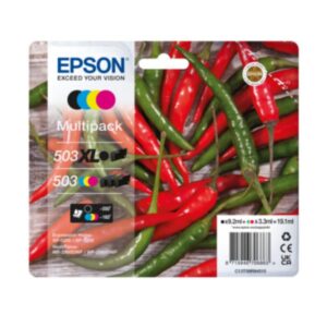 Epson CONSUMABILI STAMPANTI GETTO Cartucce  peperoncino Multipack 4-colours 503 XL Black/Std. CMY