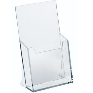 Lebez Porta depliant da tavolo e da parete Portadepliant 1 scomparto 1/3 A4 – 11×18 5×3 cm