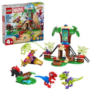 Lego Costruzioni Battaglia con il raptor al quartier generale sull albero di Spider-man e Gobby