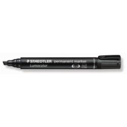 Staedtler Marcatori Marcatore Lumocolor Permanent colore nero  punta a scalpello c.a. 2 o 5 mm dry safe inchistro subito asciutto  (conf.10)