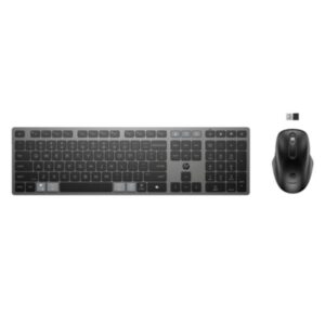 HP Inc Kit Tastiera e Mouse HP 725 MULTI-DEVICE RECHARGEABLE WIRELESS KEYBOARD AND MOUSE COMBO    BT+DONGLE