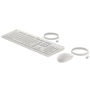 HP Inc Kit Tastiera e Mouse HP 225 WIRED MOUSE AND KEYBOARD COMBO G2  WHITE