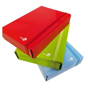 Be More Cartelle e Cartelline PORTA PROGETTI DORSO 7 25x34x7 ELASTICO PIATTO CARTONE PESANTE PLASTICA LUCIDA COLORI ASSORTITI
