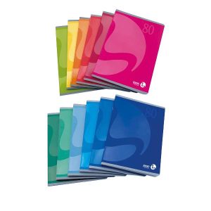 Be More Quaderni punto metallico CF 12 QUADERNI COLOR A5 80GR RIGATURA 4MM FG 20+1 COVER 240GR COL. ASS.