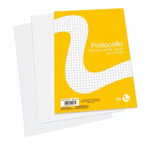 Be More Fogli Protocollo RISMA CARTA PROTOCOLLO A4 60GR RIGATURA 5 MM FG 200