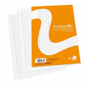 Be More Fogli Protocollo RISMA 200FF PROTOCOLLO A4 60GR RIGATURA Q FG 200