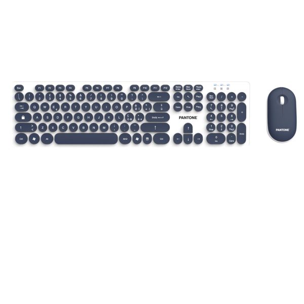 Pantone KIT TASTIERE + MOUSE WIRELESS =>>Tastiera full sz con mouse navy