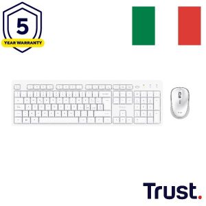 Trust Kit Tastiera e Mouse ODY II WL KEYBOARD   MOUSE IT White