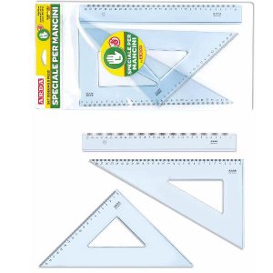 Arda Squadre SET 3 PEZZI PER MANCINI: R30+45°/30+60°/30. MILLIMETRATURA INVERTITA DA DX A SX