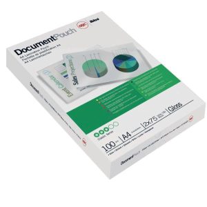 GBC Accessori per plastificatrici Pouches per plastificatrici  2×75 micron  A4 (conf.100)