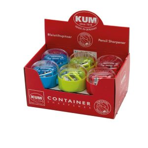 Koh-I-Noor Temperini CF12 TEMPERAMATITE IN PLASTICA DOPPIO FORO CON PICCOLO CONTENITORE