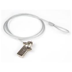 Hamlet PORTATILI HAMLET NOTEBOOK LOCK È UN CAVO DI SICUREZZA 120 CM CON LUCCHETTO A    COMBINAZIONE PER NOTEBOOK E PC. REALIZZATO IN ACCIAIO RINFORZATO