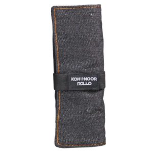 Koh-I-Noor Astucci ASTUCCIO ARROTOLABILE NERO JEANS 24 SCOMPARTI + BUSTINA CON ZIP