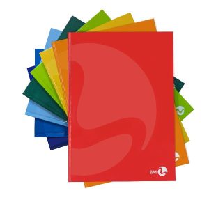 Be More Quaderni Collati CF 5 QUADERNI CARTONATI A4 80GR RIGATURA 4MM FG 48+1 COVER CARTONATA PLASTICA LUCIDA COL. ASS.