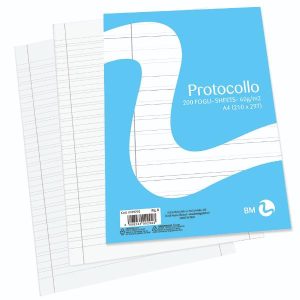 Be More Fogli Protocollo RISMA CARTA PROTOCOLLO A4 60GR RIGATURA B FG 200