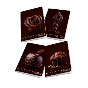 Pigna Quaderni punto metallico CF10 QUADERNO MONOCROMO CHOCOLATE A4 100GR RIGATURA 5M FF. 38+R COVER PLASTIFICA OPACA+SERIGRAFIA LUCIDA SPESSORATA FANTASIE ASSORTITE
