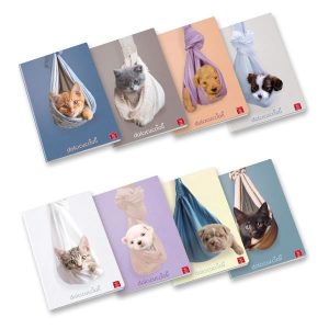 Pigna Quaderni punto metallico CF10 QUADERNI DOLCI CUCCIOLI A4 80GR RIGATURA 1 RIGO FF. 20+R 8 FANTASIE ASSORTITE