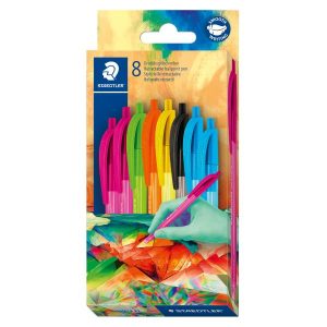 Staedtler Penne a Sfera CF8 MULTIVERSE PENNE A SFERA TRATTO M INCHIOSTRO COLORI ASSORTITI FUSTO NEL COLORE DI SCRITTURA