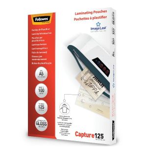 Fellowes Accessori per plastificatrici POUCHES POLIEST. A5 SPESS. 125 MY PZ.100