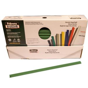 Fellowes Dorsi Plastici Dorsino diam. 4 mm Verde cf. 50  Capacità 25 Fogli