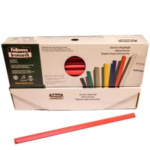 Fellowes Dorsi Plastici Dorsino diam. 8 mm Rosso cf. 50 Capacità 40 Fogli