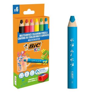 Bic Pastelli CF6 Matite colorate multisuperficie  Kids