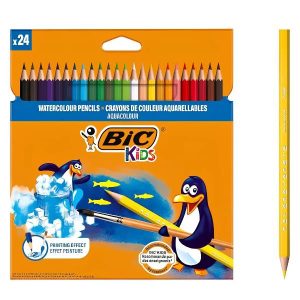 Bic Pastelli CF24 Matite colorate acquerellabiliKid Punta 2 9 mm