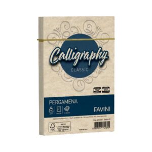 Cartotecnica Favini Cartoncini generici con busta e biglietti CF25BUSTE PERGAMENA 12X18 SABBIA
