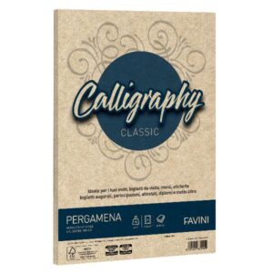 Cartotecnica Favini Cartoncini generici con busta e biglietti CF50FF PERGAMENA 90GR NOCCIOLA